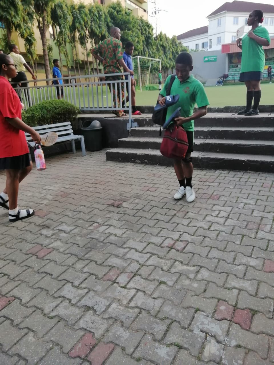 Road race athletes in action